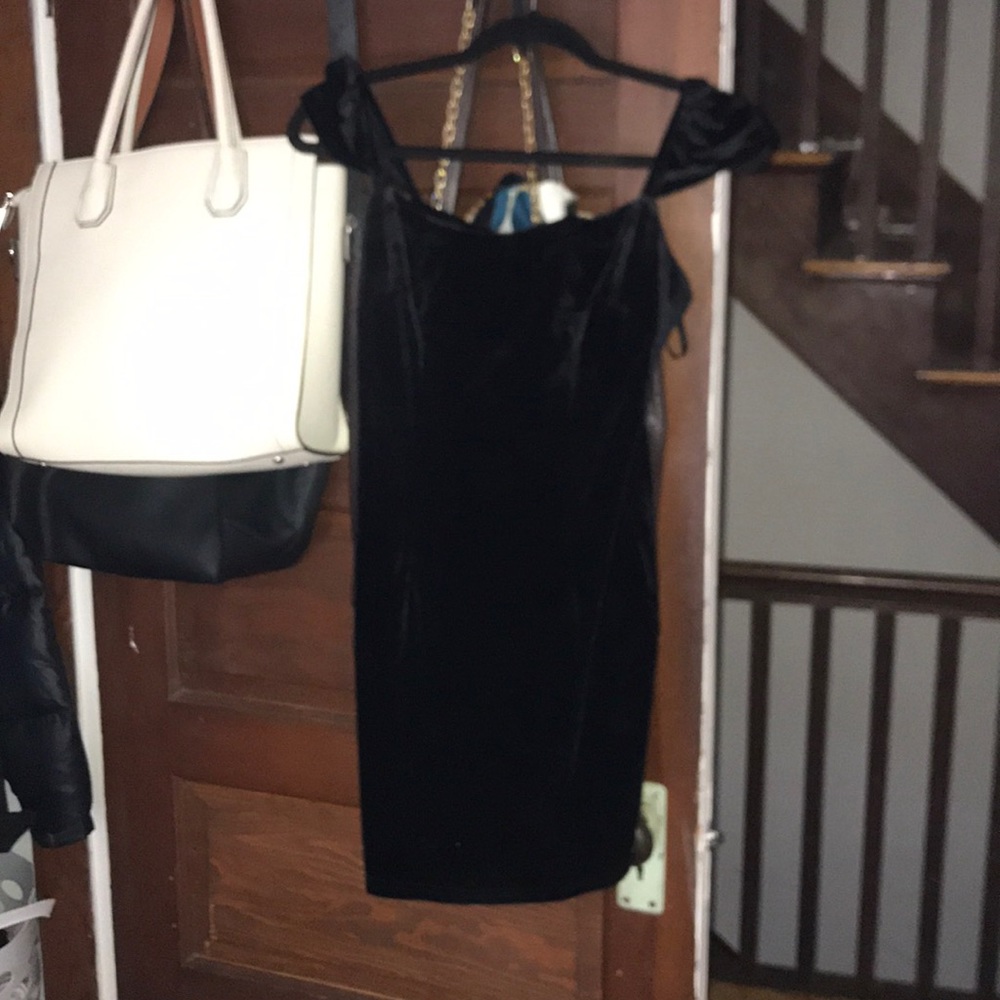 Black Suede Revolve Dress